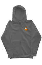 Load image into Gallery viewer, Embroidered Cone Zip Up Hoodie
