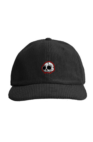 Skull Embroidered Corduroy Hat