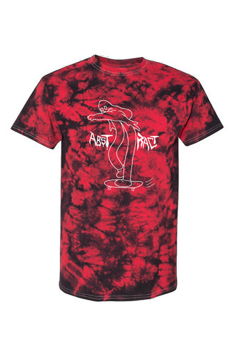 Skate Ghost Red Crystal Tie-Dye Tee