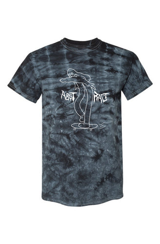 Skate Ghost Black Crystal Tie-Dye Tee