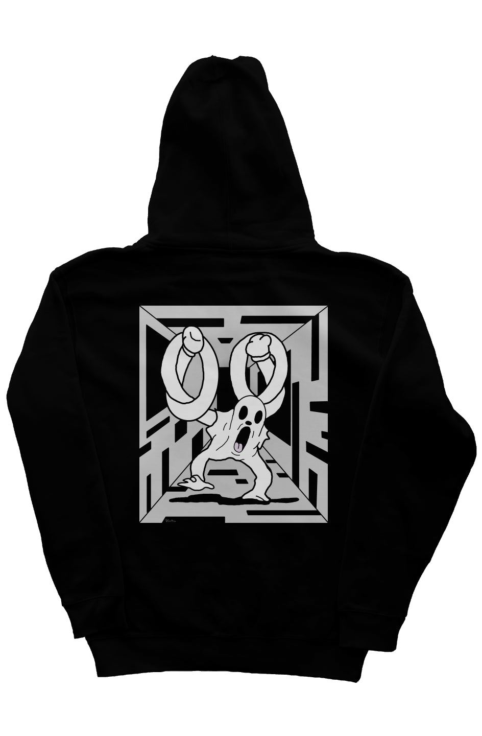 Dream Cat all Tied Up Embroidered Zip Up Hoodie