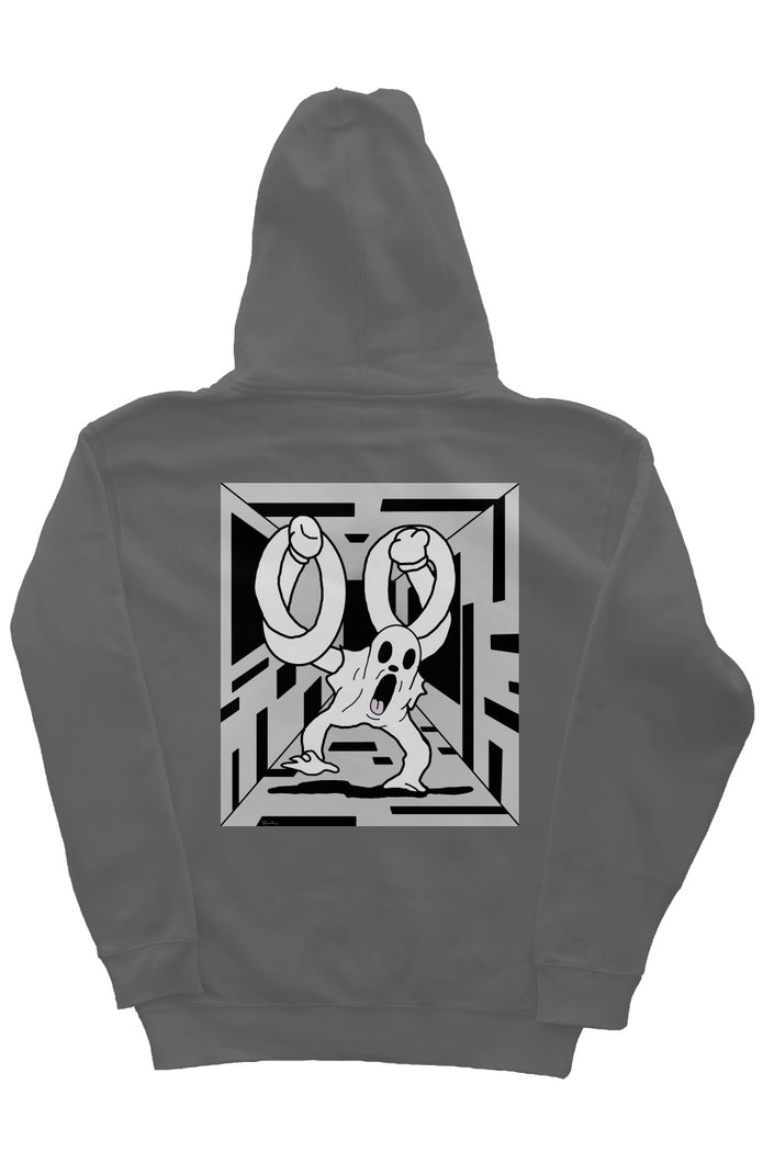 Dream Cat all Tied Up Embroidered Zip Up Hoodie